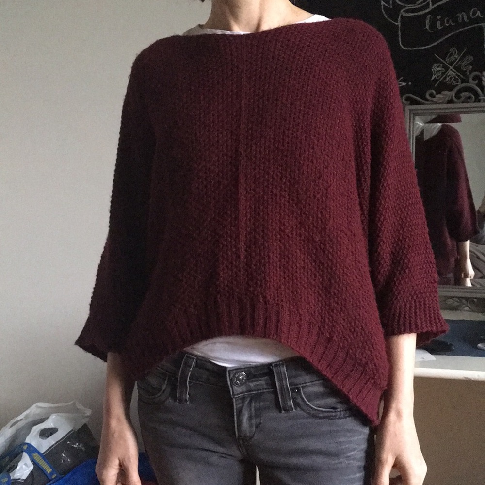 Burgundy Sweater